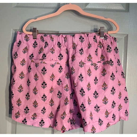 Anthropologie Pink Floral Belted Shorts NWT Size XL - Picture 6 of 13
